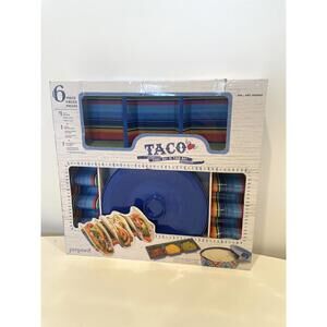 Prepara 6-Piece Melamine Taco Party Serving Set